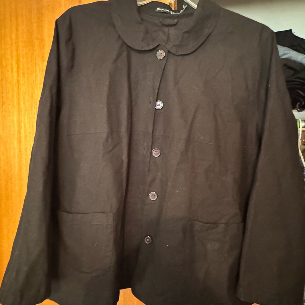 Gudrun Sjoden Black Button-Up Women's Jacket
